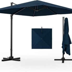 Parasol de terrasse déporté carré d’extérieur