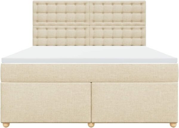 Lit à ressorts avec matelas crème