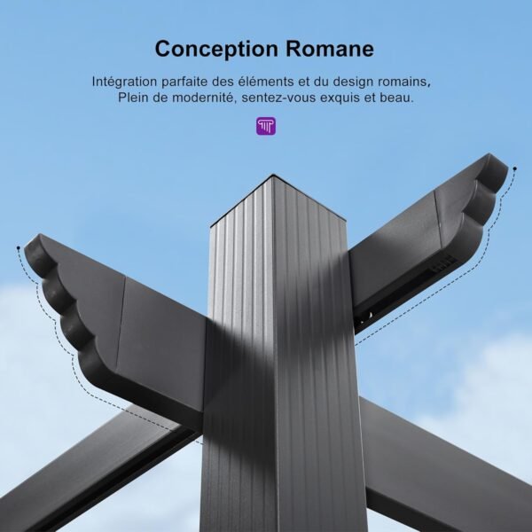 Pergola Aluminium 5,5 x 3,5 m – Image 3