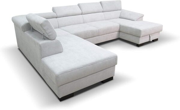Canapé avec Fonction Couchage et tiroir de lit en Forme de U – Image 4
