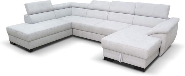 Canapé avec Fonction Couchage et tiroir de lit en Forme de U – Image 5
