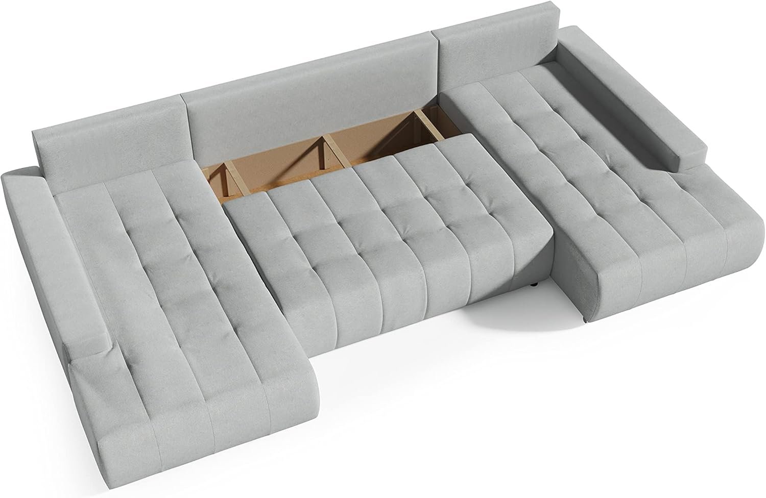 Canapé d'angle panoramique en U Convertible – Image 3