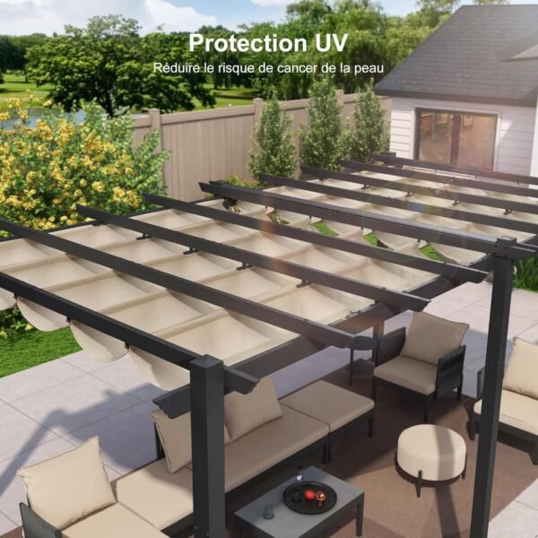 Pergola Aluminium 5,5 x 3,5 m – Image 8