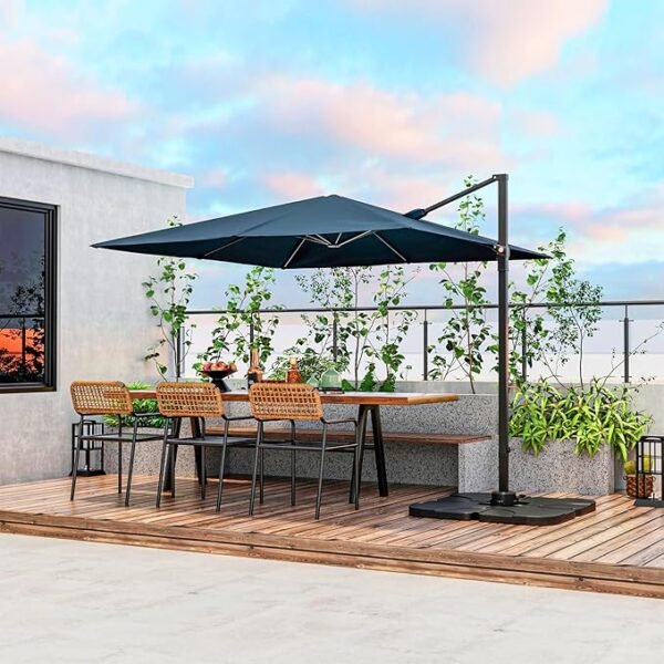 Parasol de terrasse déporté carré d'extérieur – Image 5