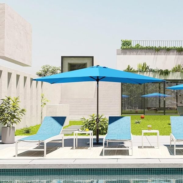 Parasol de table avec inclinaison et manivelle – Image 6