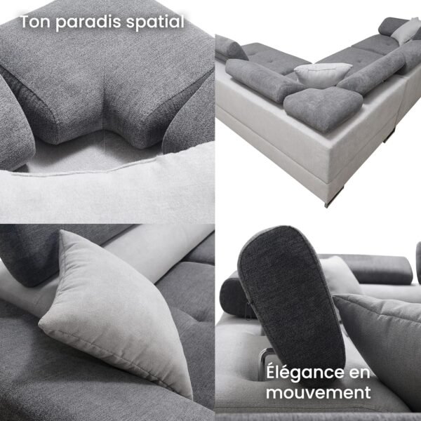 Canapé d'angle Saturn Premium avec Fonction Couchage – Image 10